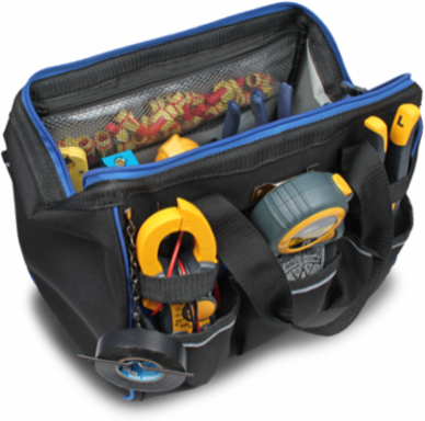 Pro Series Large Mouth Tool Carrier Bag, 13 Inch x 9 Inch x 9-1/2 Inch, 20 Pockets