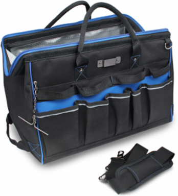 Pro Series Large Mouth Tool Carrier Bag 18 Inch, 26 Pockets, 18x11-1/2x11-1/2 Inch