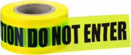 Barricade Tape "Caution Do Not Enter", 3 Inch x 1000 Ft, 2 Mils