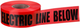 Non-Detectable Underground Caution Tape, Red, 3 Inch x 1,000 Feet