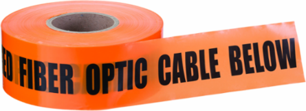 Non-Detectable Underground Caution Tape, Orange, 3 Inch x 1,000 Feet