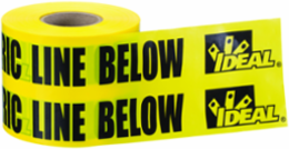 Non-Detectable Underground Caution Tape, Yellow, 6 Inch x 1,000'