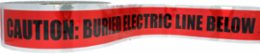 Detectable Underground Caution Tape, 3 Inch x 1,000 Feet, Lead-Free Ink
