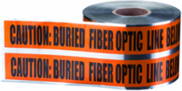 Detectable Underground Caution Tape, Orange, 6 Inch x 1,000 Ft, Acid Resistant