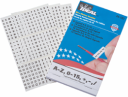 Wire Marker Booklet, Asst A-Z, 0-15, +, -, /, 10 Each
