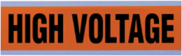 Voltage & Conduit Marker Card, "High Voltage", Large
