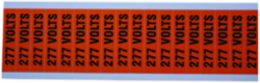 Voltage & Conduit Marker Card, "277V", Small