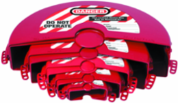 Gate Valve Lockout Kit, 5 Sizes, Accepts 3/8 Inch Shackles, Durable Plastic