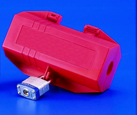 Plug Lockout 220/250V, 3-1/4 Inch x 3-1/4 Inch x 7 Inch
