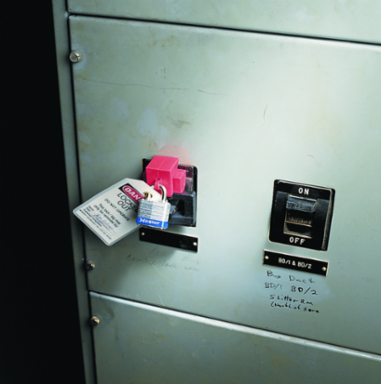 Large Breaker Lockout for 480/600V Switches, Locks Out 2-1/2 Inch x 7/8 Inch