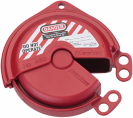 Gate Valve Lockout 1 Inch - 2-1/2 Inch, Durable Thermoplastic, Stainless Steel Hinge