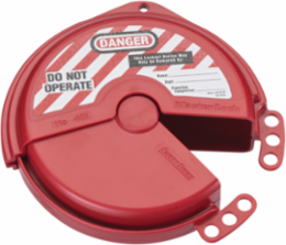 Gate Valve Lockout 2-1/2 Inch to 5 Inch Valve, Stainless Steel Hinge, Durable Plastic
