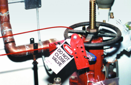 Cable Lockout with 6' Plastic-Coated Steel Cable, Accepts 6 Padlocks