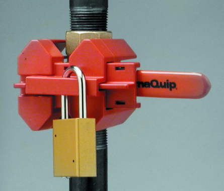 Ball Valve Lockout Device 1/2 to 1-1/4 Inch, OSHA Compliant