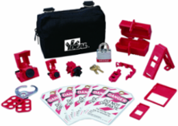 Basic Lockout/Tagout Kit with Nylon Zipper Pouch and Popular Devices