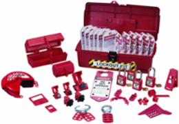 Industrial Lockout/Tagout Kit with Oil/Chemical Resistant Box