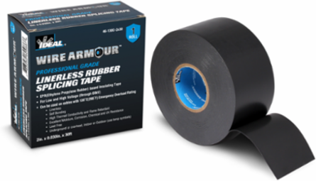 Linerless Rubber Tape 2 Inch, Overload Temp 266°F, 890% Elongation