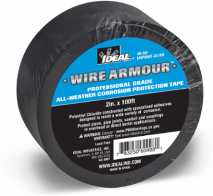 Corrosion Tape 2 Inch x 0.01 Inch x 100' Pressure Sensitive, 10mil Thick