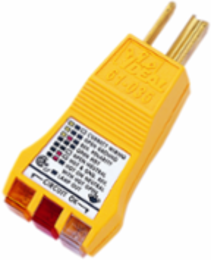 E-Z Check Circuit Tester for 120 VAC with Neon Lamps and Ergonomic Design