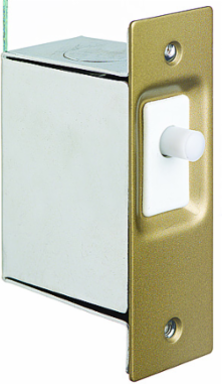 Door Switch Kit, SPST, White, Fits 9/16 Inch x 7/8 Inch Opening