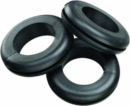 Flexible PVC Grommet 1/2 Inch, 25 Pack, Snap-In for Quick Installation