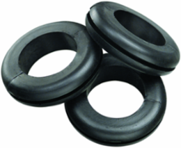 Flexible PVC Grommet 1/2 Inch, 25 Pack, Snap-In for Quick Installation