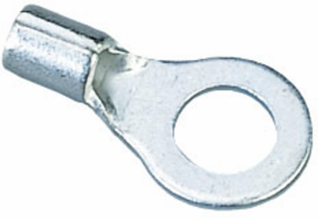Non-Insulated Ring Terminal 12-10 AWG 1/4 Inch Stud Box of 25