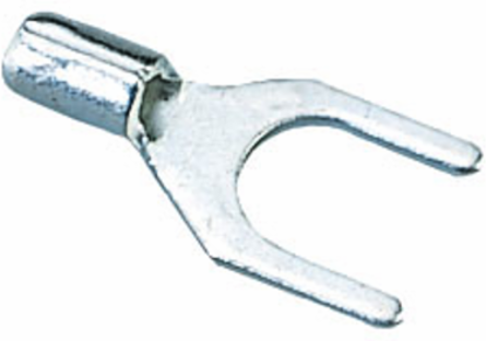 Non-Insulated Spade Terminal 16-14 AWG #8 Stud Box of 25