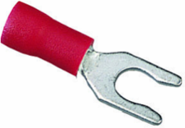 Vinyl Insulated Snap Spade Terminal, 22-18 AWG, #10 Stud, Box 25