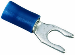 Vinyl Insulated Snap Spade Terminal, 16-14 AWG, #6 Stud, Box 25