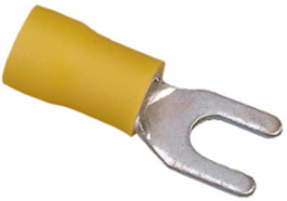 Vinyl Insulated Spade Terminal, 12-10 AWG, #10 Stud, Box of 25