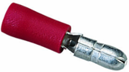 Vinyl Insulated Bullet Disconnect, 22-18 AWG, Clam of 25