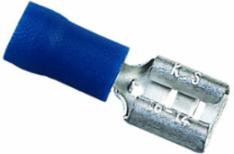 Vinyl Insulated Female Disconnect, 16-14 AWG, .250", Box of 25