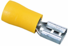 Vinyl Insulated Female Disconnect, 12-10 AWG, .250 Tab, Box of 25