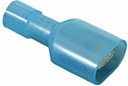 Nylon Fully-Insulated Male Disconnect, 16-14 AWG, .250 Inch, Box of 25