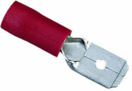 Vinyl Insulated Male Disconnect, 22-18 AWG, .250" Tab, Box of 25