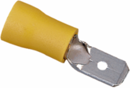 Vinyl Insulated Male Disconnect, 12-10 AWG, .250" Tab, Box of 25