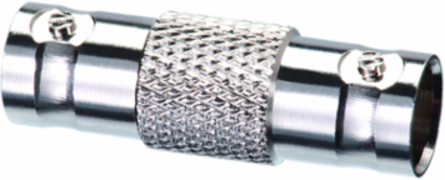 3GHz 75Ω BNC Female-to-Female Splice Adapter, Nickel Plated, 2 Pack