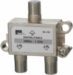 1 GHz 2-Way Digital Coaxial Splitter, Nickel-Plated Zinc Construction