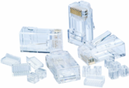 CAT6 RJ-45 8P8C Modular Plugs, 250 MHz, 25 Pack