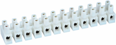 Barrier Strip, 12-Circuit Modular Design with Rugged Nylon Construction