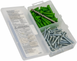 Flange Anchor Kit with #14 x 1-1/2 Inch Screws and Masonry Bit