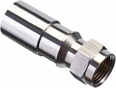 RTQ™ XR™ RG-6 F Compression Connector - 50 Pack, 7/16 Inch Nut, Weatherproof