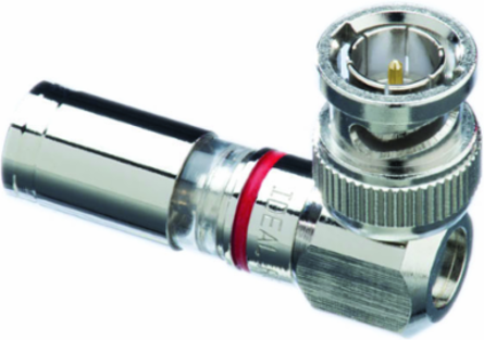 InSITE™ RG-59 90° BNC Compression Connector - 5 Pack, .230"-.250" Jacket Diameter