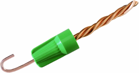 B-CAP® Green Grounding Wire Connector, Box of 50, Low Profile Design