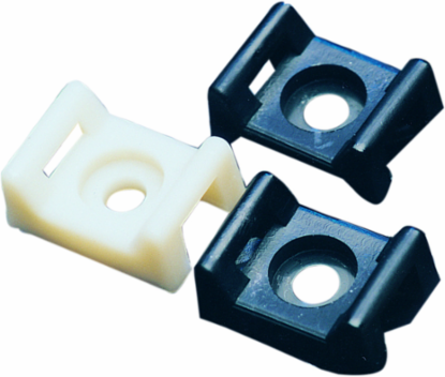 Screw Mounting Base, Natural, 1/4 Inch Screw, 100 Pack
