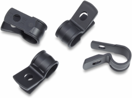 Self-Aligning Cable Clamp 3/8 Inch x 1/2 Inch UV Black #10, 100/Bag