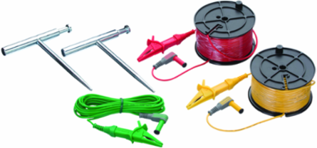 Earth Ground Test Lead Kit for 3-Pole Ground Resistance Testing