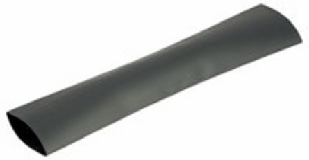 Heat Shrinkable Tubing, Medium Wall, 1/2in Expanded ID, Conductor Range 2-8, 12in Tube, Clear, Bag of 3