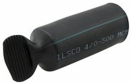 Heat Shrinkable End Cap, Conductor Range 4/0-8, Black, Bag of 2